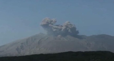 Yaponiyada güclü vulkan püskürməsi baş verib - VİDEO