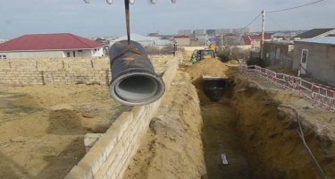 Saraydan Sumqayıta qədər yeni kanalizasiya xətti çəkiləcək - VİDEO
