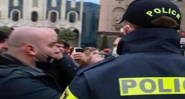 Gürcüstan etirazçılarla polis arasında insident baş verib