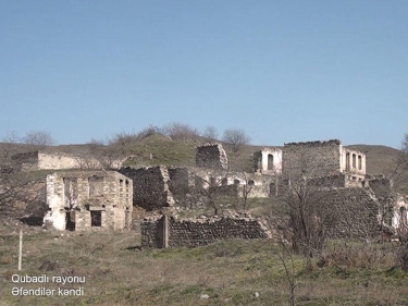 Ermənilərin dağıtdığı daha bir kənddən görüntülər - VİDEO - FOTO