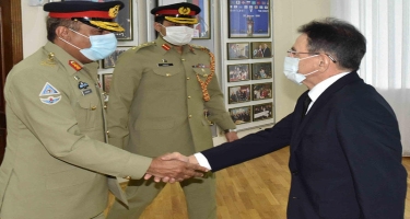 Mədət Quliyev pakistanlı generalla görüşdü