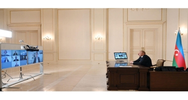 Prezident İlham Əliyev Avropa Yenidənqurma və İnkişaf Bankının yeni prezidentini videoformatda qəbul edib - FOTO