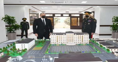 Prezident İlham Əliyev Daxili Qoşunların yeni inşa olunan “N” hərbi hissəsinin açılışında iştirak edib - FOTO