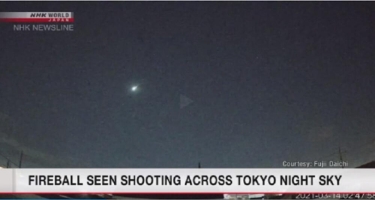 Yaponiya paytaxtı üzərində yanan asteroid parçası müşahidə edilib