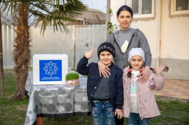 Heydər Əliyev Fondu aztəminatlı ailələrə Novruz bayramı münasibətilə sovqatlar göndərib - FOTO