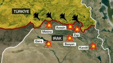 Türkiyə İraqda terrorçulara qarşı əməliyyata başladı