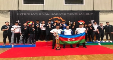 Azərbaycan karateçiləri Beynəlxalq turnirində 22 mükafat qazandı - FOTO