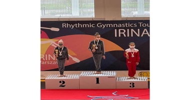 Bədii gimnastlarımız daha 3 medal qazandı - FOTO