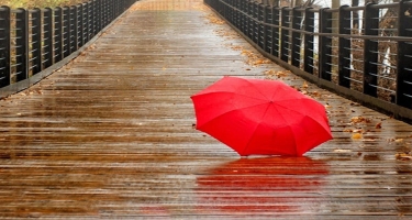 Şimşək çaxıb, arabir yağış yağıb - Faktiki hava