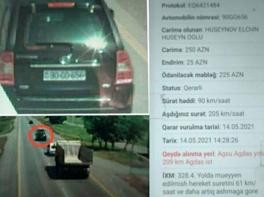 “205”lə radara düşən sürücü ilə bağlı DYP-dən qərar