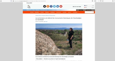 Azərbaycanlı jurnalist Fransa portalında 