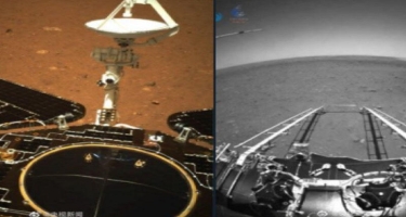 Çinin Zhurong adlı aparatı Mars səthindən ilk fotolarını Yer kürəsinə göndərib