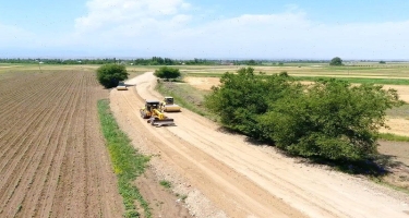 Goranboyda 8 kəndi birləşdirən yol yenidən qurulur - FOTO
