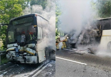 Rusiyada uşaqlarla dolu avtobuslar toqquşdu: 15 nəfər yaralandı - FOTO