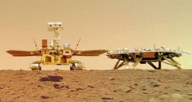 Çinin kosmik gəmisi Marsa belə endi - VİDEO