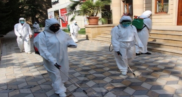 Yevlaxda pandemiya əleyhinə dezinfeksiya işləri gücləndirilib -  VİDEO - FOTO