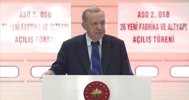 Türkiyə Prezidenti Ankarada 26 yeni fabrikin açılışında iştirak edib