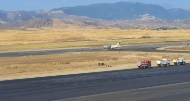 “Füzuli” Beynəlxalq hava limanında yoxlama uçuşları həyata keçirilir - FOTO