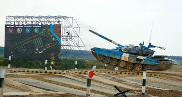 Tankçılarımız “Tank biatlonu” müsabiqəsində yarımfinal mərhələsinə vəsiqə qazanıblar