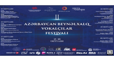 Heydər Əliyev Sarayı “II Azərbaycan Beynəlxalq Vokalçılar Festivalı”nı təqdim edəcək
