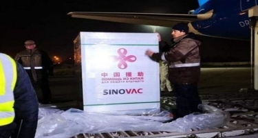 Çindən Tacikistana 500 min doza “CoronaVac” vaksini gətirilib
