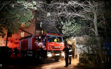 Bakıda ikimərtəbəli yaşayış binasında  yanğın olub