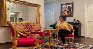 Afət Fərmanqızı evini, 50 minlik paltarını nümayiş etdirdi - VİDEO