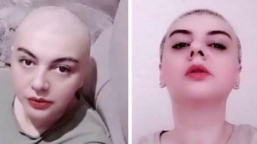 Saçlarını keçəl edən aparıcıdan yeni FOTO