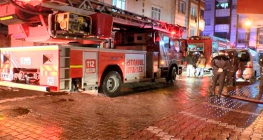 İstanbulda binada yanğın - 4 uşaq öldü - FOTO