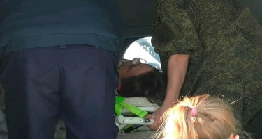 17 yaşlı erməni Xankəndindən İrəvana aparıldı - Rusiyanın helikopteri ilə - FOTO