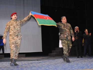 Sumqayıt Dövlət Dram Teatrında Xocalı qətliamı ilə bağlı “Missiya” tamaşası göstərildi - FOTO