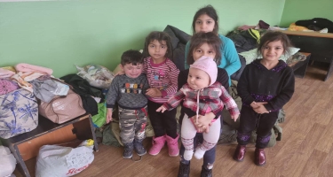 Ukraynadan qaçqın düşən azərbaycanlı uşaqların FOTOsu