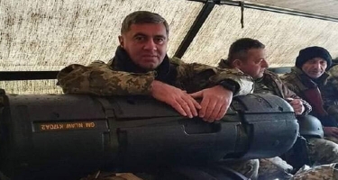 Gürcüstanın sabiq müdafiə naziri Ukraynada vuruşur - FOTO