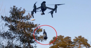 Ukrayna “Molotov” kokteyli atan dron hazırladı - FOTO