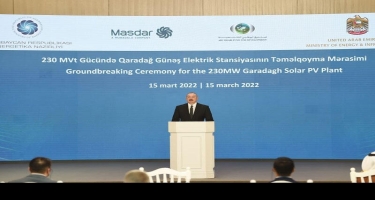 Prezident İlham Əliyev: Bərpaolunan enerji növlərinin inkişafı bizim üçün prioritet məsələdir