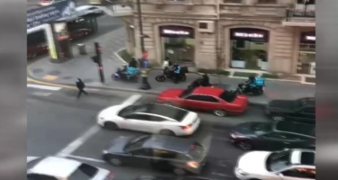 Moped və motosiklet sürücüləri qaydaları kobud şəkildə pozurlar - VİDEO