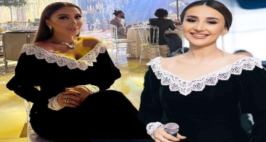 Azərbaycanlı aparıcı müğənninin paltarını geyindi - VİDEO