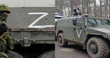 Ukraynada “V” və “Z” simvollarının istifadəsi qanunla qadağan edildi