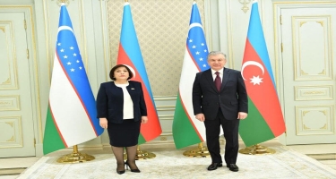 Sahibə Qafarova Özbəkistan Prezidenti ilə görüşüb - FOTO