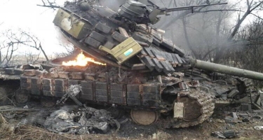 Rusiyanın 4 tankı belə vuruldu - VİDEO