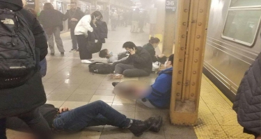 Nyu-York metrosunda dəhşət - 13 yaralı var - FOTO