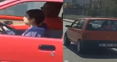 Türkiyədə yeniyetmənin magistral yolda avtomobil idarə etməsi müzakirələrə səbəb oldu - VİDEO