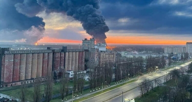 Rusiyada yanacaq bazası, hərbi hissə və dəmir yolu vuruldu - FOTO