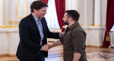 Zelenski Kanadanın Baş nazirini qəbul edib - FOTO