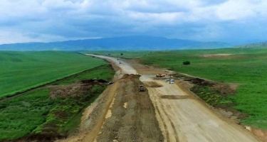 Füzuli-Ağdam yolunun inşası davam edir - FOTO