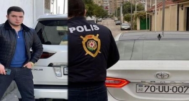 İş adamı Yaşar Cabbarovun övladları saxta nömrəli avtomobil sürür, polis formasında gəzir