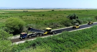 Kürdəmirdə 13 km uzunluğa malik avtomobil yolu yenidən qurulur - VİDEO - FOTO