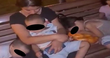 Abşeronda qadın 4 uşağı ilə birlikdə evini tərk edib - VİDEO