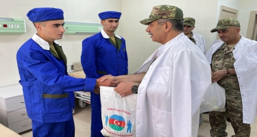 Müdafiə naziri Xocavənddə hərbi hospitalın açılışında - VİDEO - FOTO