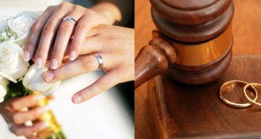 Bu ilin 5 ayında qeydə alınan nikah və boşanmaların sayı açıqlanıb